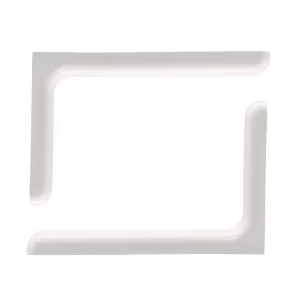 2ct White Designer Steel Shelf Brackets
